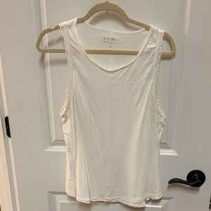 Lucky Brand Women's White Sleeveless Top